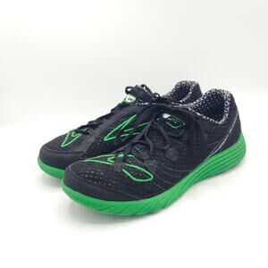 Brooks Green Silence Running Lightweight Black mens size 7.5